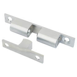 Veel-2 Double Ball Roller Catch - 43 x 8 x 11mm - Satin Chrome - Pack of 5