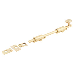Hampstead French Door Bolt/Flat Section Bolt - 202 x 42mm - Polished Brass