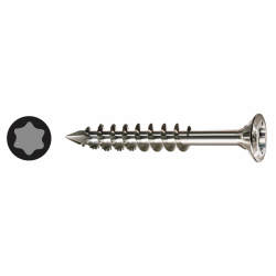 SPAX T-Star Plus Facade Torx Countersunk Wood Screws with Cut Point - 5.0 x 100mm - Pack of 100