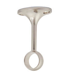 Rothley 19mm Hanging Rail Centre Bracket - Brushed Nickel