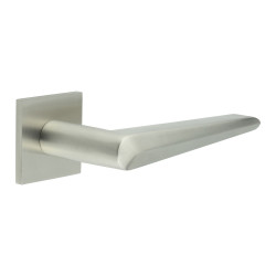 CRES by Frelan Satin Stainless Steel Unsprung Fire Rated Door Handles on Square Rose - CR-107 Range