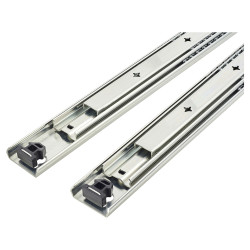 Klug 53mm Heavy Duty Ball Bearing Drawer Runner - Full Extension - 800mm Length - 100kg - Zinc