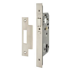 UNION J2C2 Equality Act DIN Deadlocking Nightlatch Case - 83mm Case - 55mm Backset - Stainless
