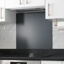 Altro Aluminium Kitchen Splashback - 900 x 750mm - Matt Anthracite Grey