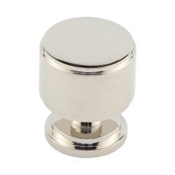 Burlington by Frelan Belgrave Stepped Round Cabinet Knob - 30mm Diameter - Polished Nickel