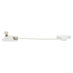 Touchpoint Cable Window Restrictor - Side Locking Pin - White