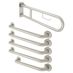 Altro Rail Only Close Coupled Doc M Pack - Satin Stainless Steel