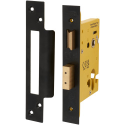 Altro Architectural Euro Profile Sashlock - 78mm Case - 57mm Backset - Square - Matt Black