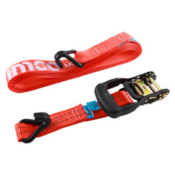 TIMCO J Hook Ratchet Straps - Commercial Duty - 6m x 35mm - Pack of 2