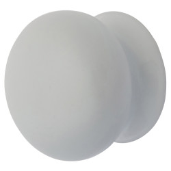 Hampstead Ceramic/Porcelain Mushroom Round Cabinet Knob - 30mm Diameter - White