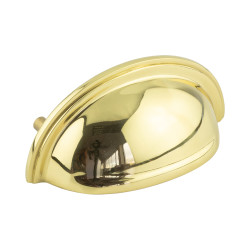Burlington by Frelan Cabinet Cup Handle - 70mm Centres - Polished Brass
