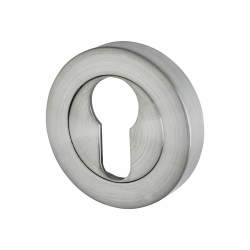 Excel Escutcheon - 52mm Diameter - Euro - Satin Chrome