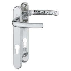Hoppe Tokyo M1710RH/3360N uPVC Multipoint Door Handle - Short Plate - 92mm c/c - Polished Chrome