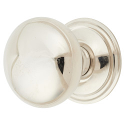 From The Anvil Mushroom Round Cabinet Knob - 38mm Diameter - Polished Nickel