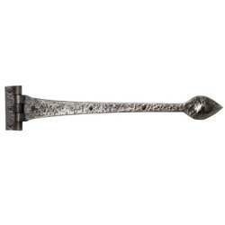 Louis Fraser Tudor Door Tee Hinge - 457mm Length - Antique Pewter