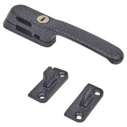 Fab & Fix Craftsman Locking Casement Window Fastener - Reversible - Black
