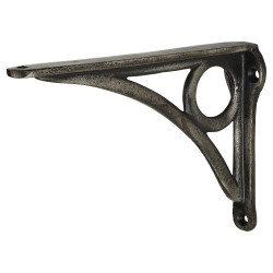Olde Forge Circle Shelf Bracket - 145 x 105mm - Pewter Effect