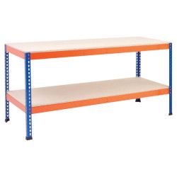 Rapid Racking 1 Commercial Heavy Duty Workbench - 915 x 2440 x 915mm