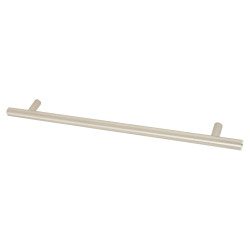 Touchpoint 12mm T-Bar Cabinet Pull Handle - 224mm Centres - Satin Nickel