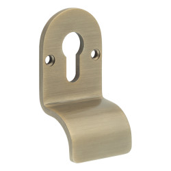 CRES by Frelan Lug Fixed Euro Cylinder Pull - 96 x 50mm - Antique Brass
