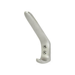 Touchpoint Heavy Duty Cloakroom Single Hat & Coat Hook - 125 x 42mm - Aluminium
