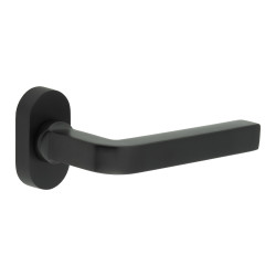 CRES by Frelan CR-104 uPVC Multipoint Door Handle on Oval Rose - Black