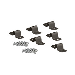 elfa Twin Slot Shelving System - Double-Sided Shelf Joiner - Graphite - Pack 6