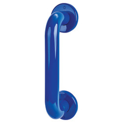 Hoppe AR602/220 Nylon D-Bar Door Pull Handle on Rose - Screw Fix - 220mm c/c - Cobalt Blue