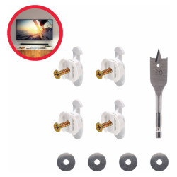 Bullfix Heavy Duty Plasterboard Fixing Kit for TV Brackets - 5 x 20mm - Pack of 4