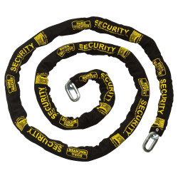 Burg Wachter GKM Fabric Sleeve Hardened Square Link Security Chain - 10 x 3000mm - Black
