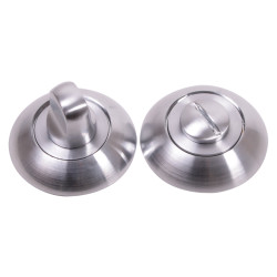Hampstead Bathroom Turn & Release - 50mm Diameter - Satin Chrome