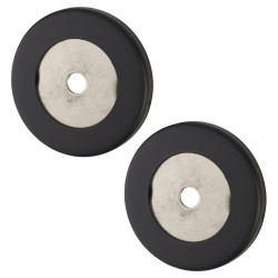 Altro Rose Set for 30mm Door Pull Handles - 52 x 6mm - Matt Black