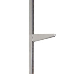 elfa Twin Slot Shelving System - Shelf Bracket for Solid Shelving - 270mm Length - Platinum