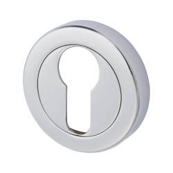 Hampstead Escutcheon - 48mm Diameter - Euro - Polished Chrome