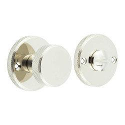 Burlington by Frelan Westbourne Knurled Bathroom Turn & Release - 40mm Diameter - Polished Nickel
