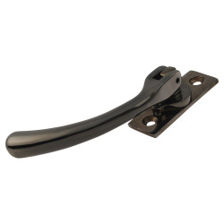 Hampstead Bulb End Locking Espagnolette Casement Window Handle - Left Hand - Black Nickel