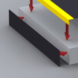 SlipGrip Riser Plate - 750 x 145mm - Black