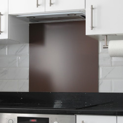 Altro Aluminium Kitchen Splashback - 900 x 750mm - Matt Chocolate