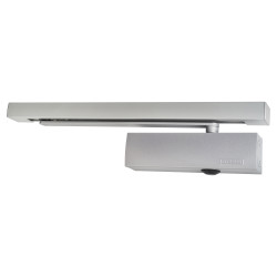 GEZE TS5000E Electromagnetic Fire Door Closer - Power Size 2-6 - Pull Side Mounting - Silver