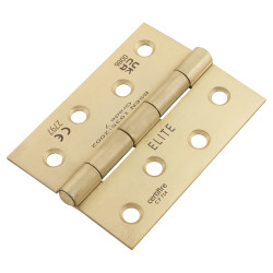 Altro Steel Grade 7 Butt Fire Door Hinge - 100 x 76 x 2mm - Satin Brass - Pair
