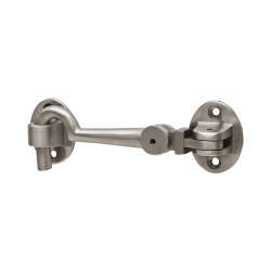 Hampstead Heavy Duty Cabin Hook & Eye - 75mm Length - Satin Nickel