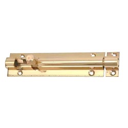 Altro Straight Barrel Bolt - 100 x 25mm - Polished Brass