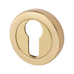 Hampstead Escutcheon - 48mm Diameter - Euro - Polished Brass