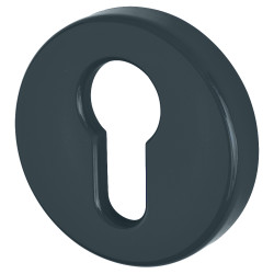 Hoppe AR600/27 Nylon Escutcheon - 52mm Diameter - Euro - Anthracite Grey - Pair