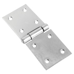 Cranked Knuckle Steel Backflap Cabinet Hinge - 63 x 125 x 2mm - Zinc Plated - Pair