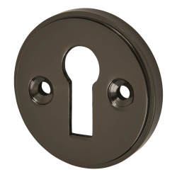 Altro Escutcheon - 40mm Diameter - Keyhole - Black Nickel