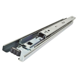 Klug 45.5mm Ball Bearing Drawer Runner - Full Extension - 400mm Length - 45kg - Bright Zinc