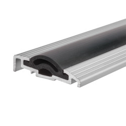 Sealmaster Cyclone Seal - 2100mm Length - TDS Threshold - Inward Opening Doors - Silver