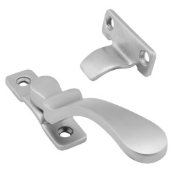 Hampstead Victorian Wedge Casement Window Fastener - Reversible - Soft Satin Chrome
