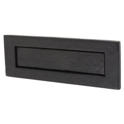Olde Forge Plain Letter Plate - 254 x 90mm - Antique Black Iron